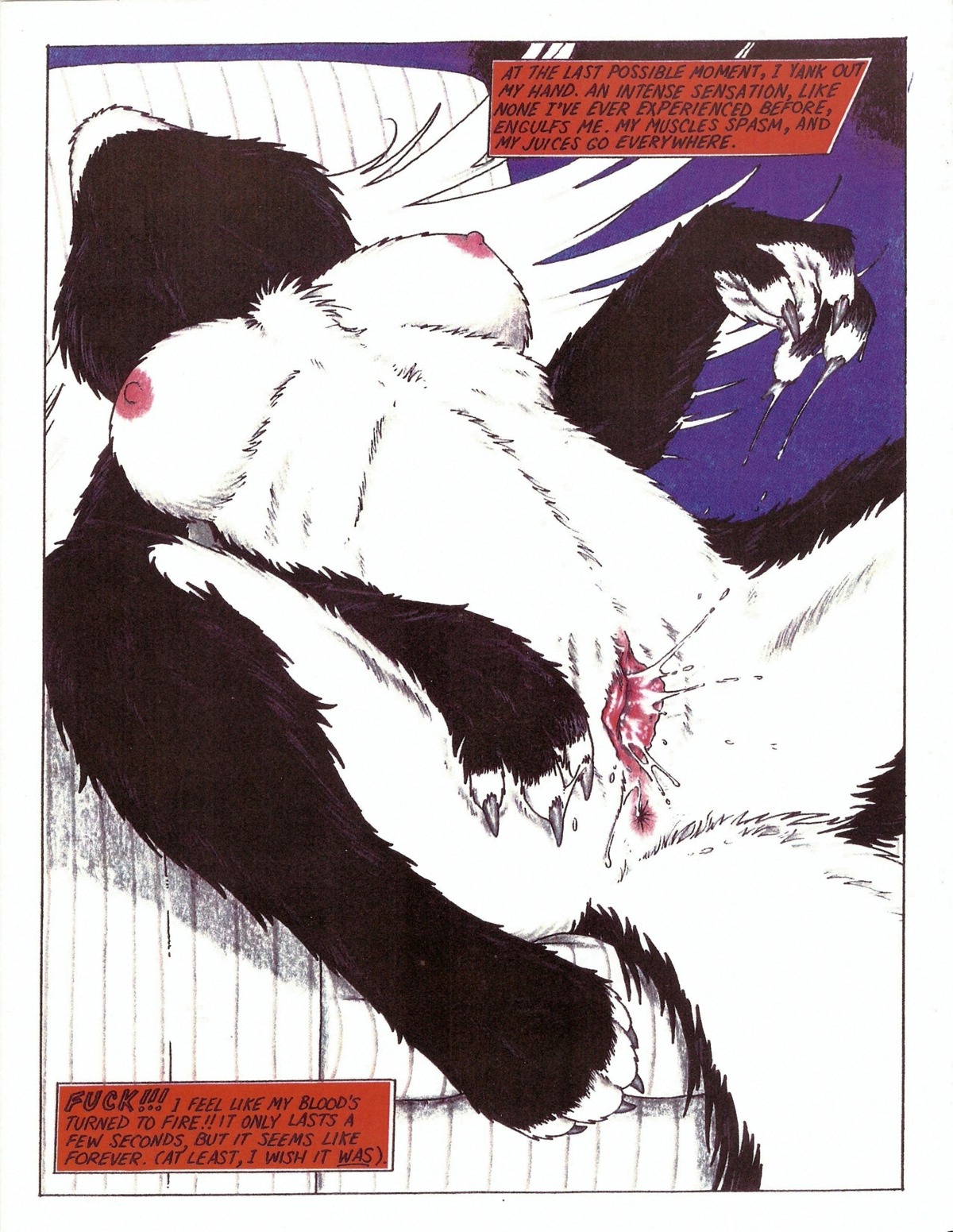1998 4_toes absurd_res anthro anus biped bodily_fluids breasts claws e621 ejaculation english_text feet female genital_fluids genitals hi_res james_m_hardiman mammal masturbation mephitid natasha_(jmh) nipples nude orgasm skunk solo tail tail_anus text toes vaginal vaginal_fluids vaginal_masturbation vaginal_squirting vulva