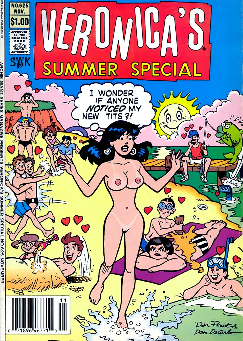 archie_comics beach black_hair breasts female nude pussy rule34 sak veronica_lodge