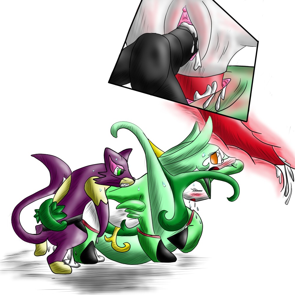 1futa 2girls blush breasts color cum female futa_sans_balls futanari herm hermaphrodite insertion intersex interspecies liepard multi_genitalia nintendo nude penis pokemon pokemon_(species) pussy rule34 serperior sex side_view strap-on strapon tagme trio trio_focus vaginal_penetration virizion vulva