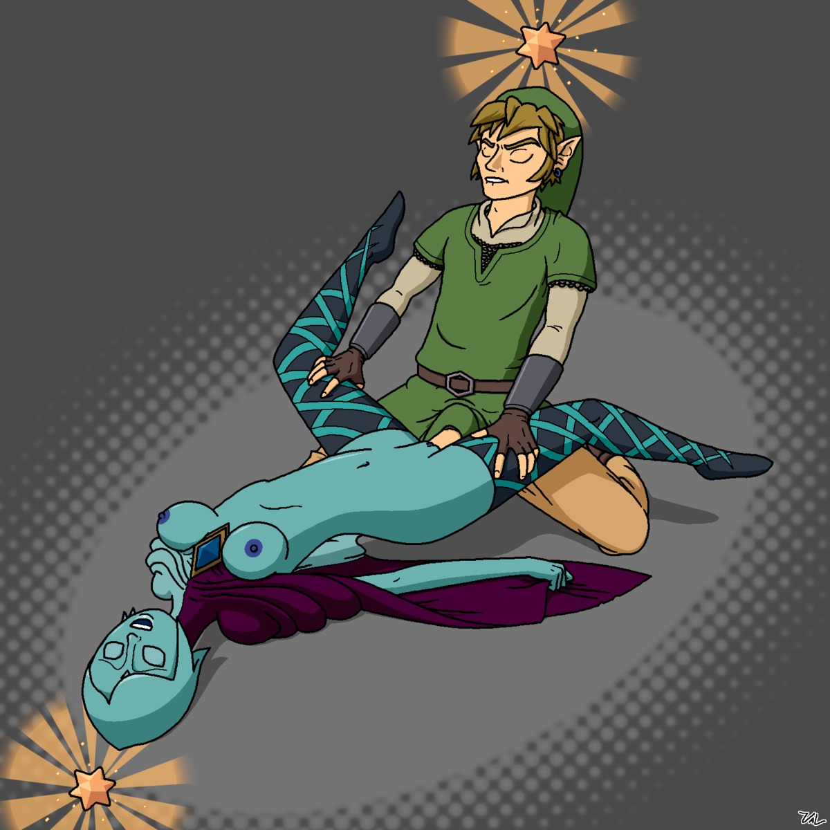 1boy 1girls female fi link male rule34 sex skyward_sword the_legend_of_zelda val_(artist)
