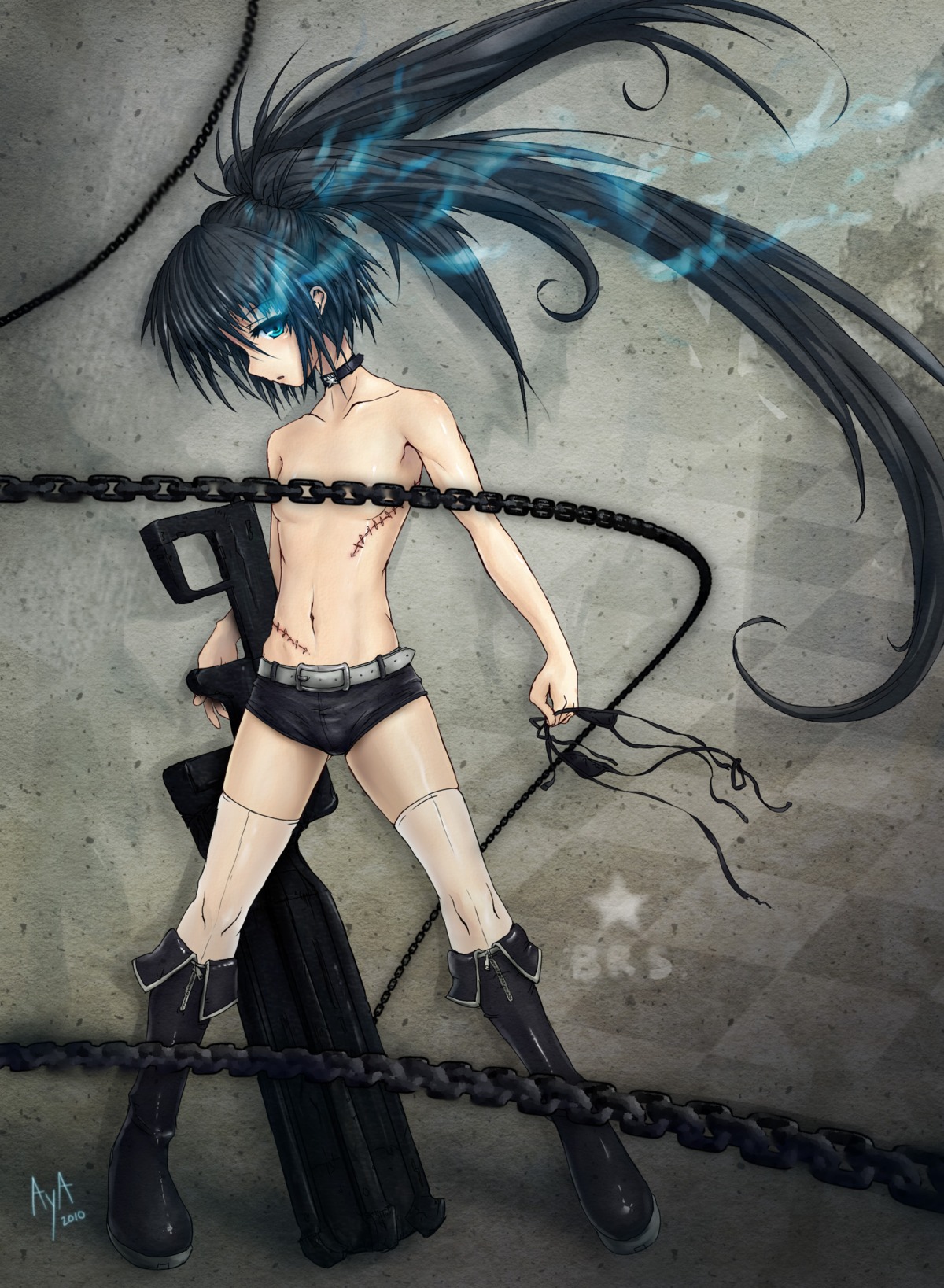 black_rock_shooter black_rock_shooter_(character) female rule34 tagme