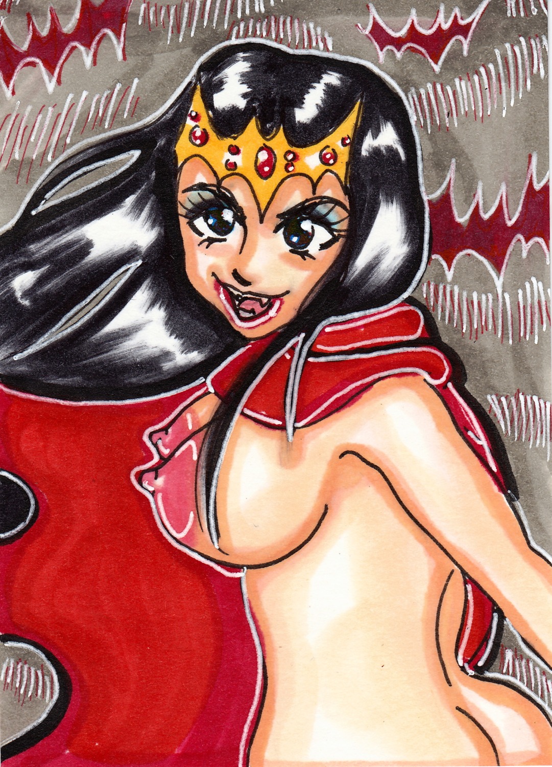cyphersilva female lilith lilith_drake marvel marvel_comics rule34 tagme tomb_of_dracula
