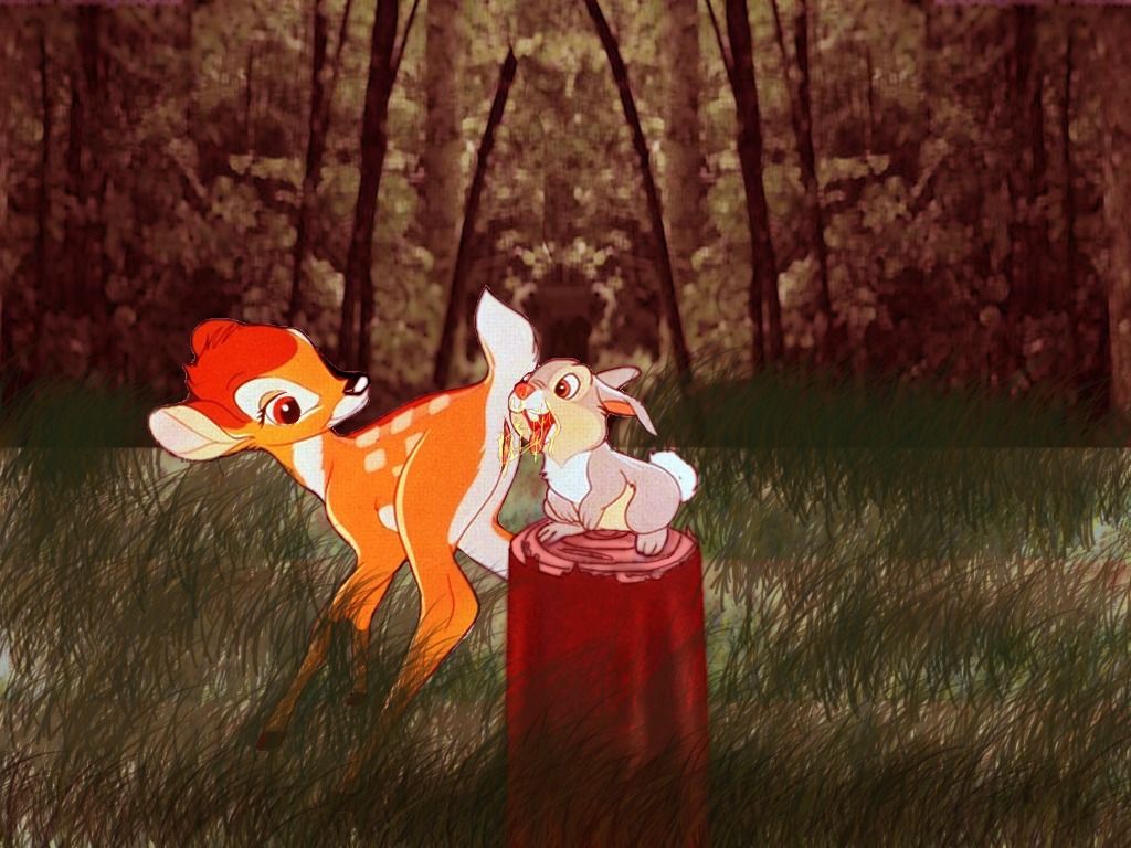 bambi_(film) cub deer disney edit faline female feral pussy rabbit rule34 rule_63 tagme thumper