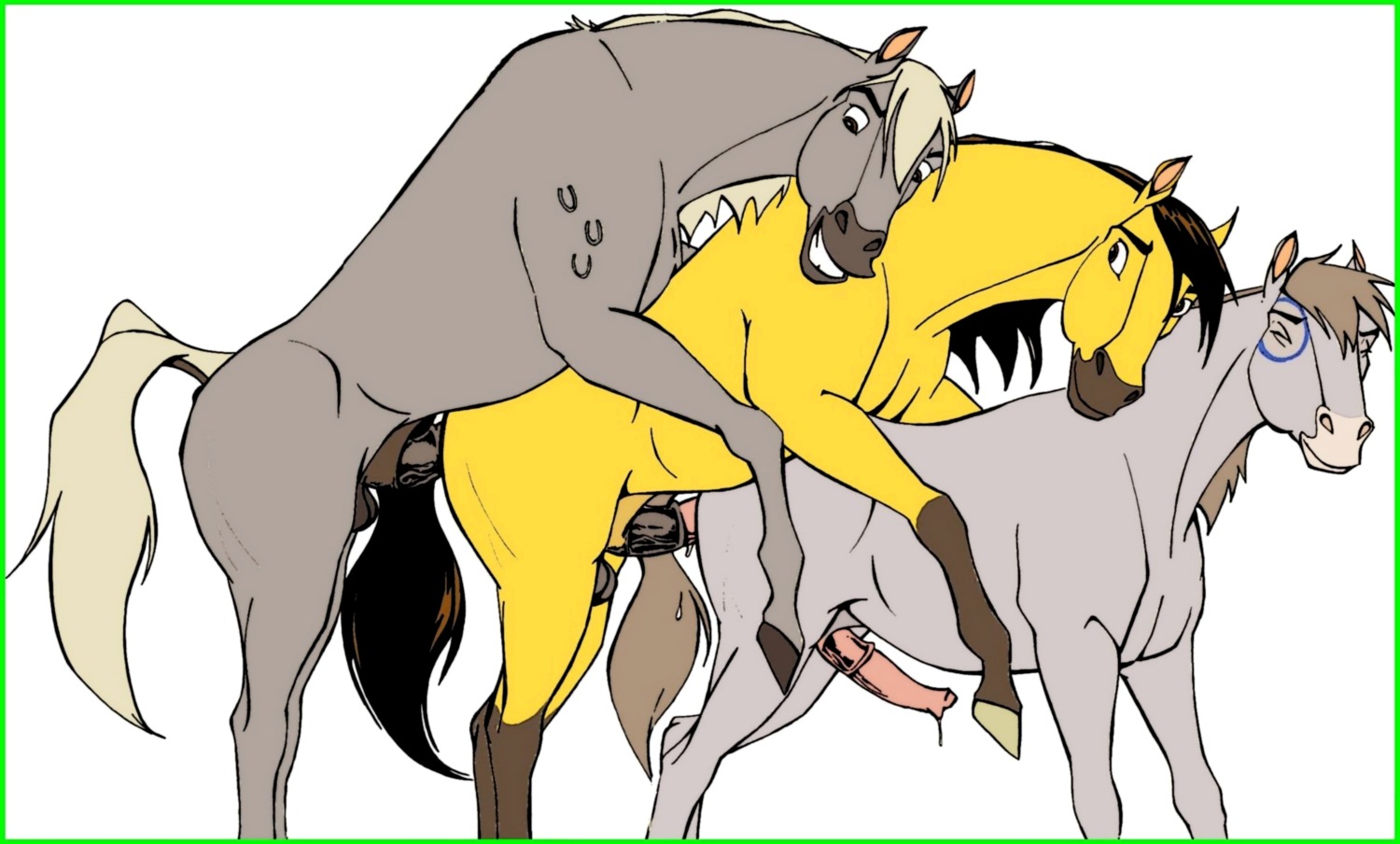 2010 dreamworks equine feral gay horse klaus_doberman male male_only nude rule34 sex side_view spirit:_stallion_of_the_cimarron spirit_(character) tagme