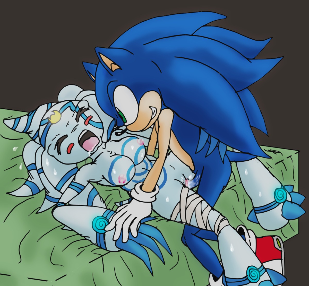 1boy 1girls anthro bed breasts color doppeldanger erection female female_penetrated footwear fur furry gloves handwear hedgehog insertion interspecies male male_penetrating male_penetrating_female nipples nude open_mouth penetration penis pussy raianonzika rule34 sega sex shoes sonic_(series) sonic_the_hedgehog sonic_the_hedgehog_(series) straight tagme teeth vaginal_penetration
