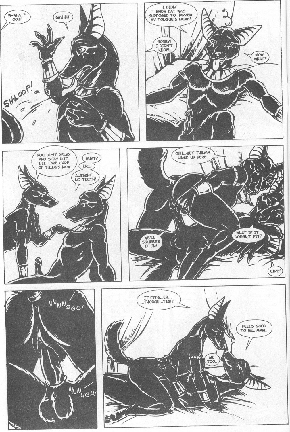 2000s_(media) anthro anthro_on_anthro anubian_jackal anubis_dark_desire balls bed bedroom black_and_white canid canine canis comic dialogue duamutef duo e621 egyptian english_text erection female female_penetrated from_front_position fur furniture genitals heather_bruton hi_res jackal khaybat lying male male/female male_penetrating male_penetrating_female mammal monochrome nude on_back on_top penetration penile penile_penetration penis penis_in_vagina reverse_missionary_position sex straddling tail teeth text tongue traditional_media_(artwork) vaginal vaginal_penetration vulva