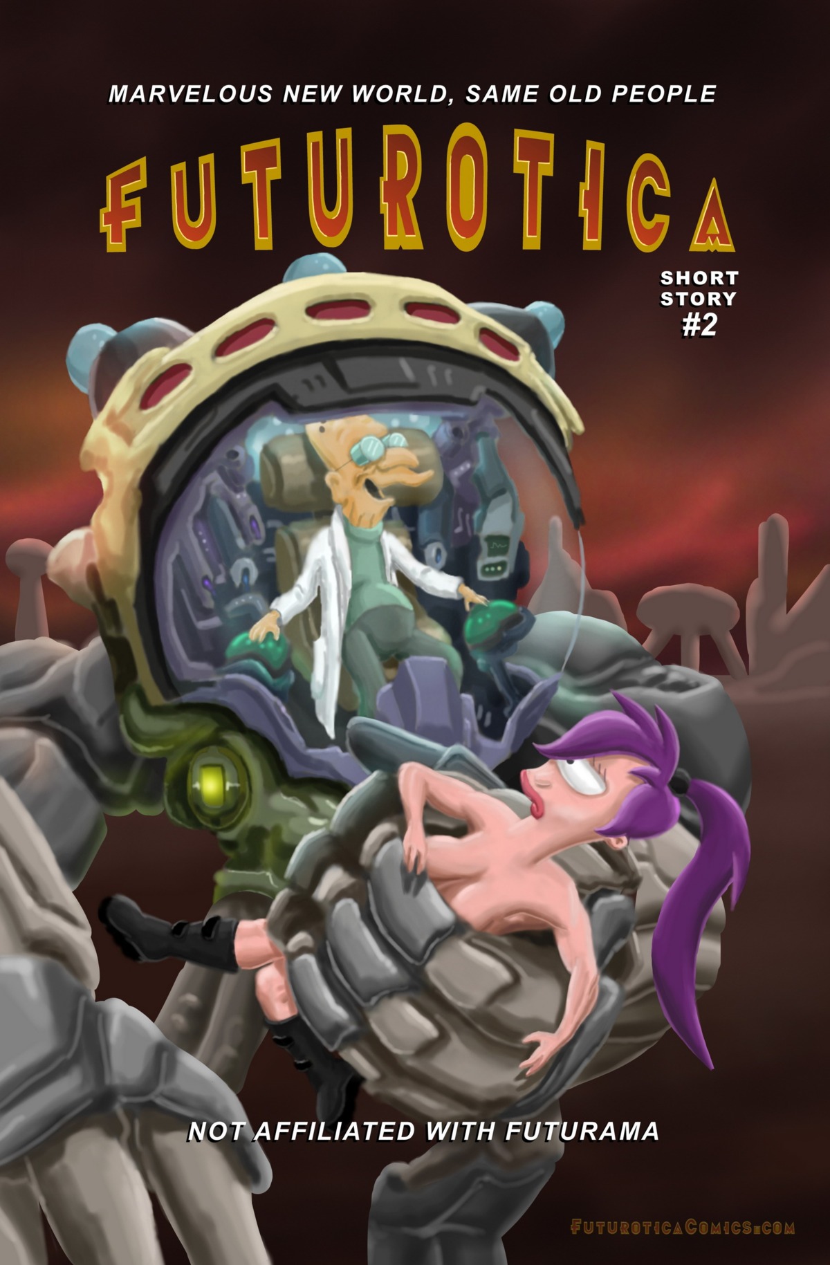female futurama hubert_j_farnsworth rule34 tagme turanga_leela