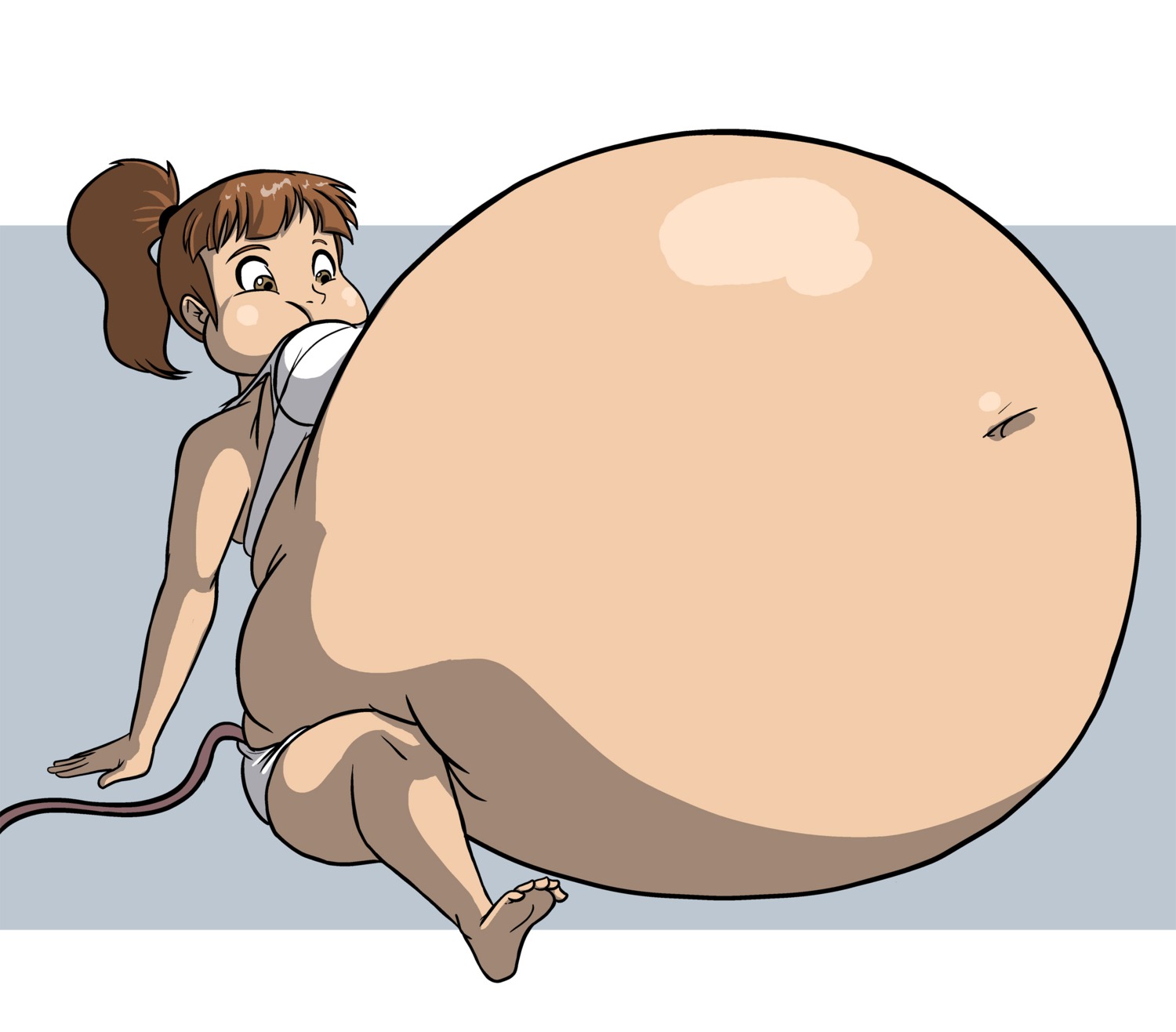 axel-rosered big_belly female huge_belly human inflation rule34 underwear what