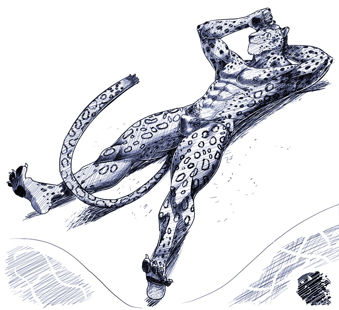 anthro beach beaugilliam biped bulge clothing e621 eyes_closed felid fur leopard leopard_spots lying male mammal markings monochrome muscular muscular_anthro muscular_male on_back outside pantherine seaside smile solo spots spotted_body spotted_fur spotted_markings spotted_tail sunbathing tail tail_markings thong underwear water