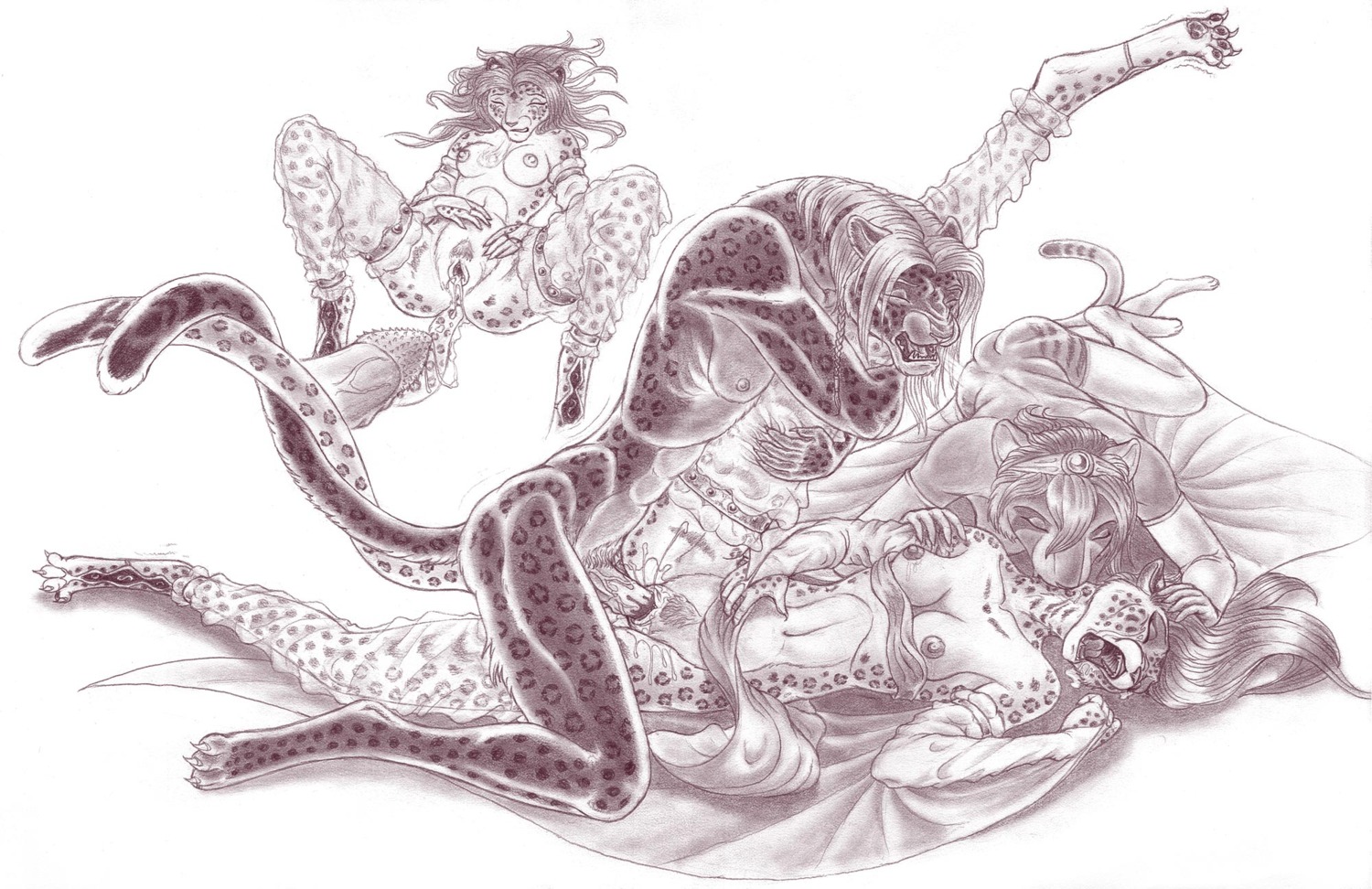 animal_genitalia animal_penis anthro anthro_on_anthro armwear bagheera bagheera_(fursona) balaa_(character) bite blood blood_from_vagina blood_in_pussy bodily_fluids breasts clothing cum e621 elbow_gloves entwined_tails erection eyes_closed feet felid feline_genitalia feline_penis female female_anthro genital_fluids genitals gloves group group_sex handwear harem hi_res jowana legwear male male/female male_anthro mammal messy mostly_nude nipples nude open_mouth pantherine pawpads paws penetration penile_spines penis raised_leg sex shaking soles spread_legs spread_vulva spreading stockings tail tail_coil tears threesome toes translucent trembling trio vaginal vaginal_penetration vulva