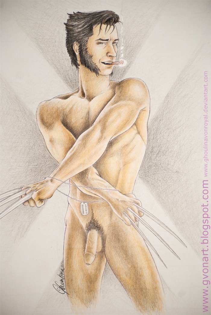 1boy flaccid ghoulinavonroyal human james_howlett male male_only marvel marvel_comics mutant nude penis rule34 solo wolverine_(x-men) x-men yaoi