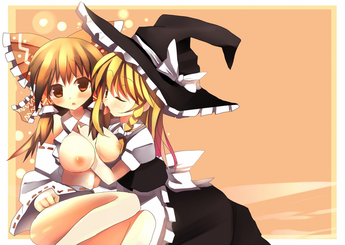 female marisa_kirisame reimu_hakurei rule34 tagme touhou