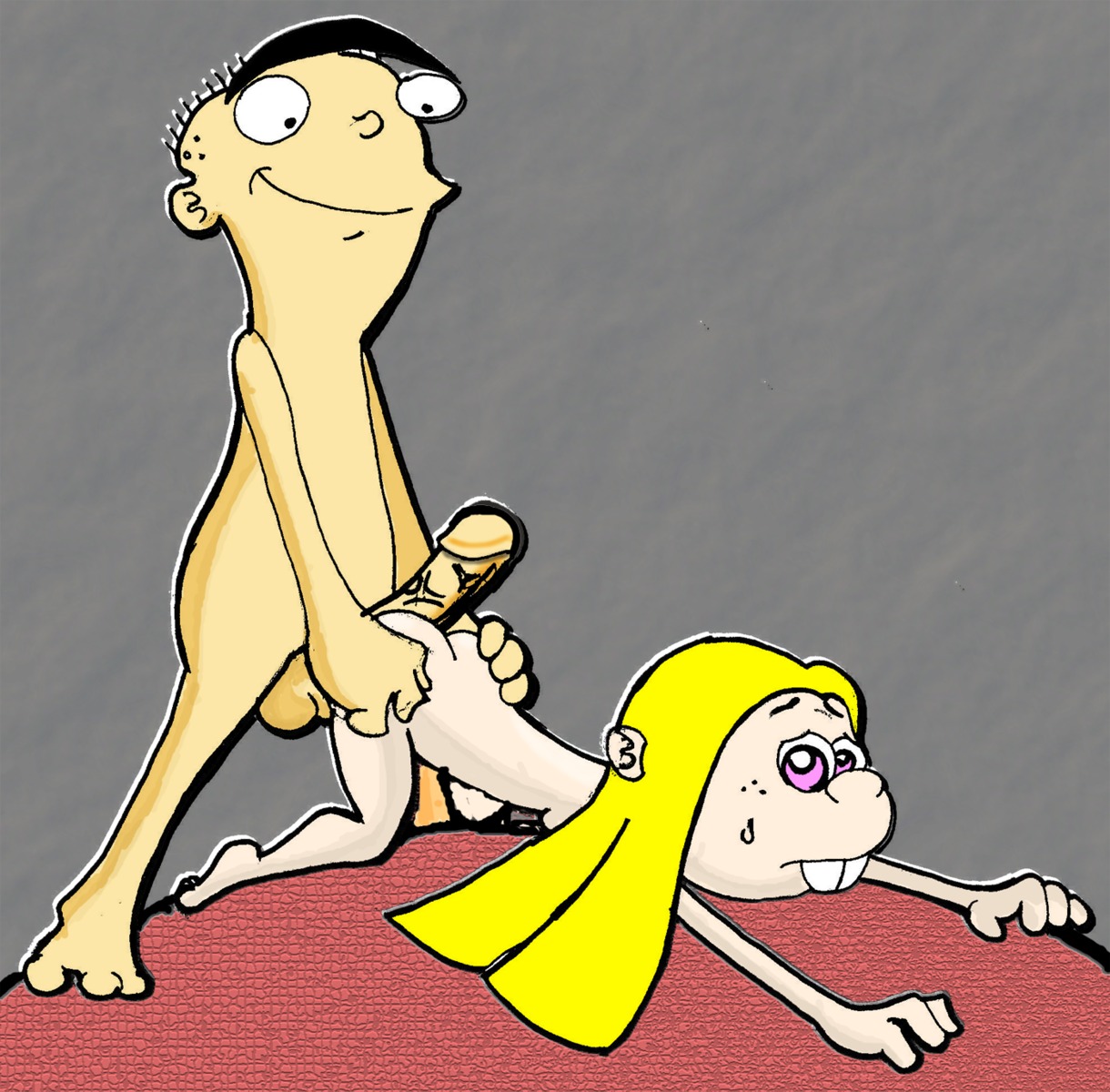 cartoon_network ed_(ed_edd_n_eddy) ed_edd_n_eddy female kanker_sisters may_kanker rule34 straight_hair tagme