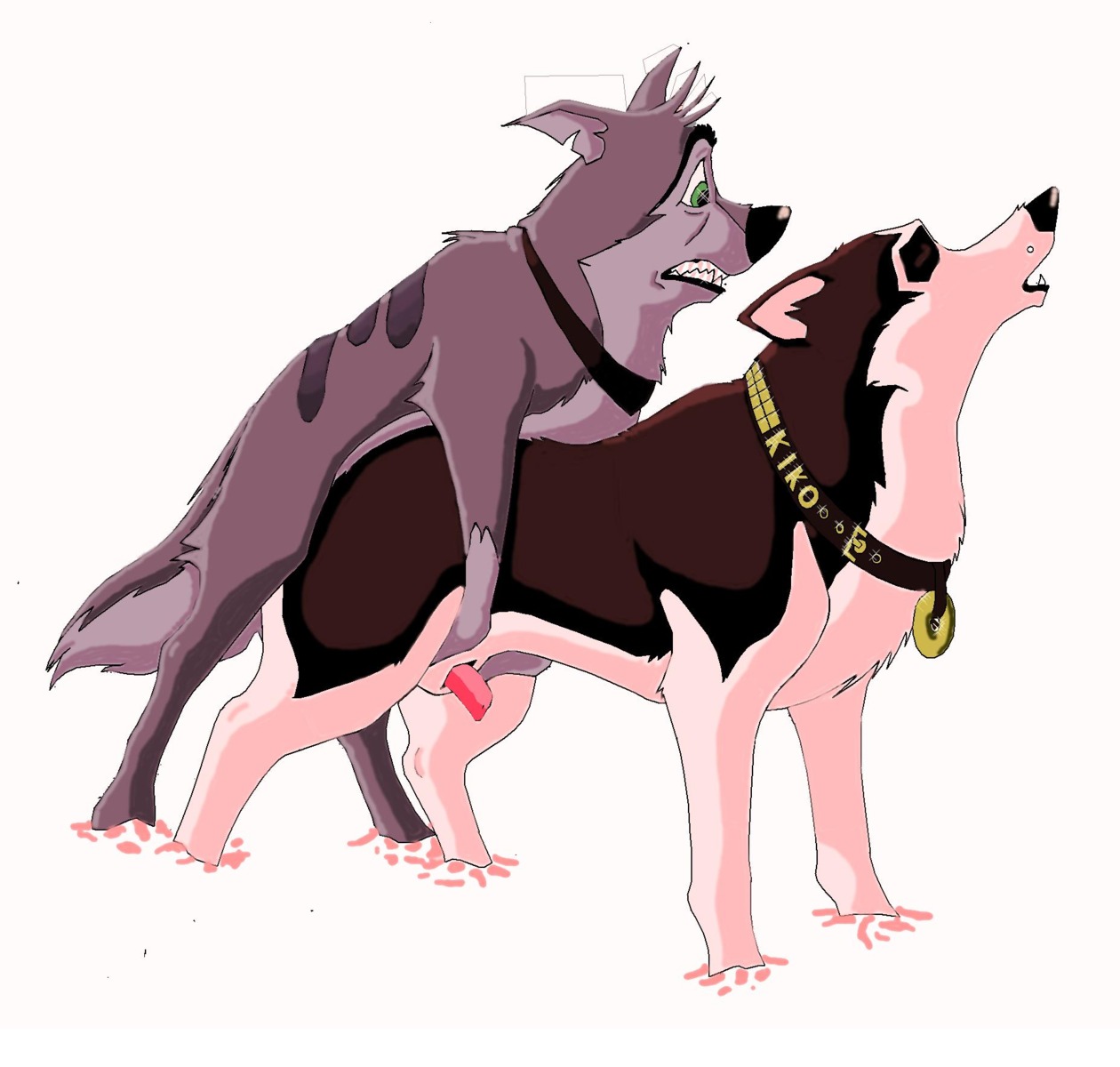 balto_(film) canine duo feral furry male male_only mammal rule34 star_(balto) steele_(balto) yaoi