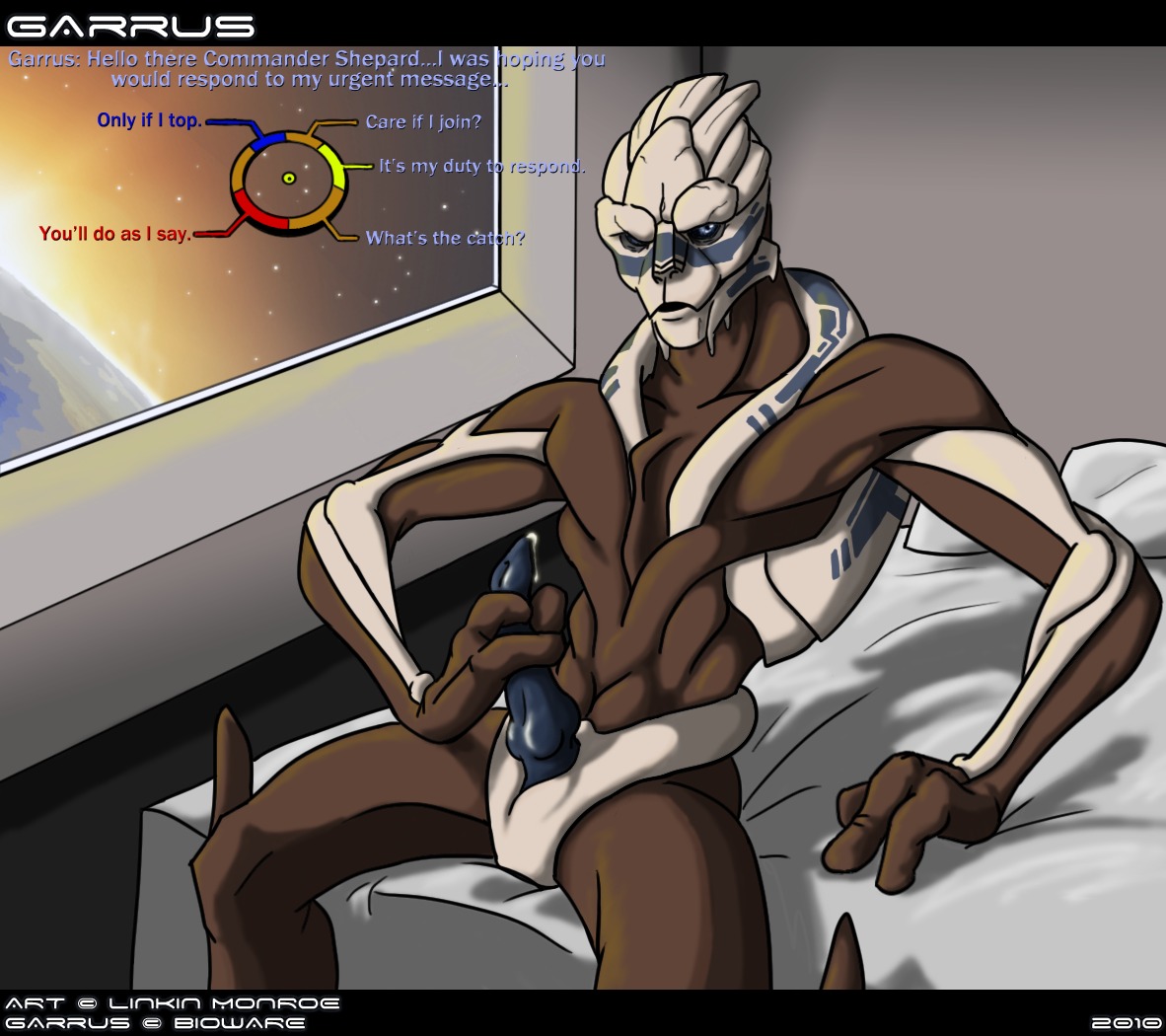 alien garrus_vakarian gay male male_only mass_effect monster presenting rule34 tagme text turian