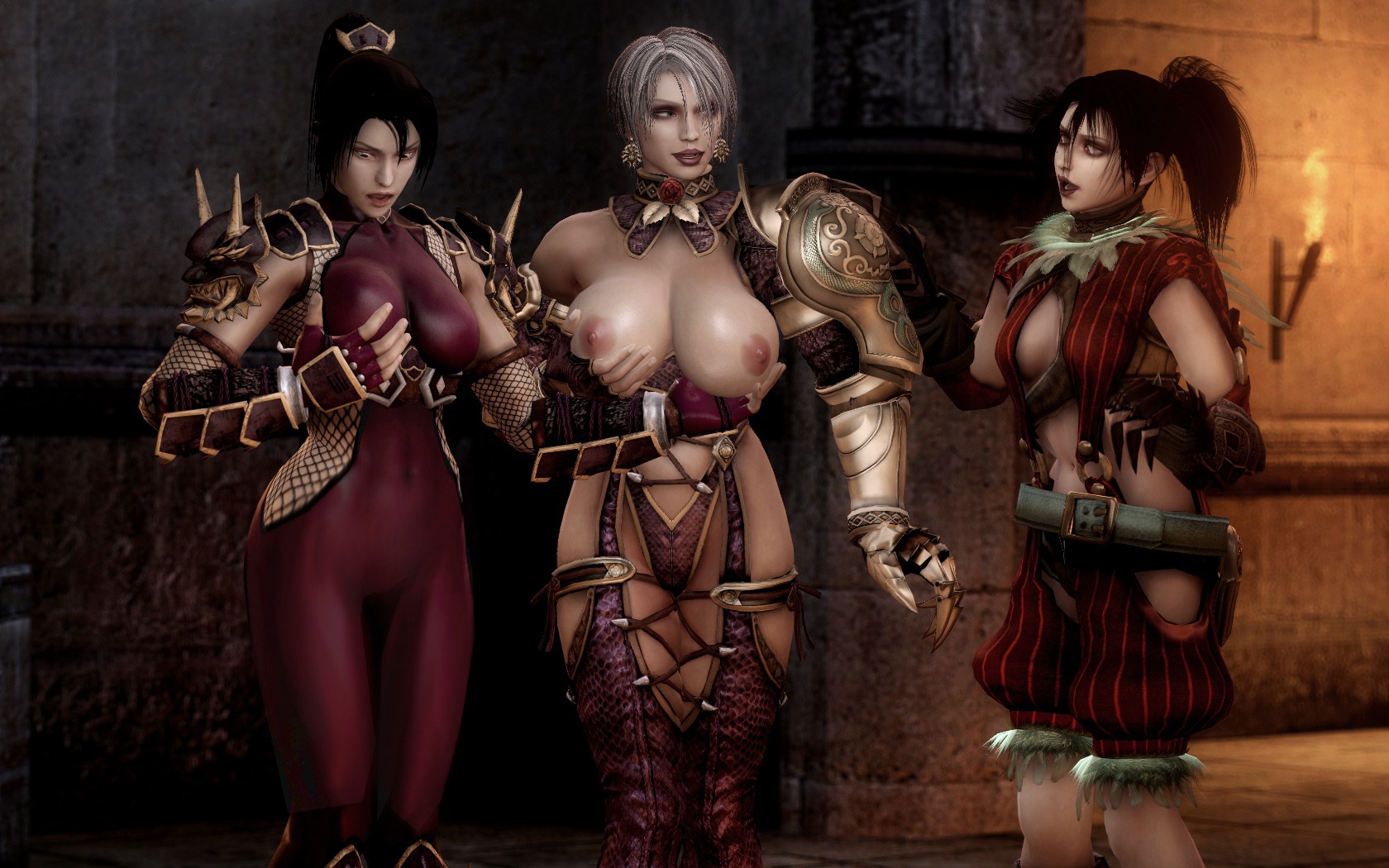 3d 3girls breasts female female_only garry's_mod human isabella_valentine multiple_females multiple_girls nipples rastifan rule34 soul_calibur taki_(soulcalibur) tira_(soulcalibur)
