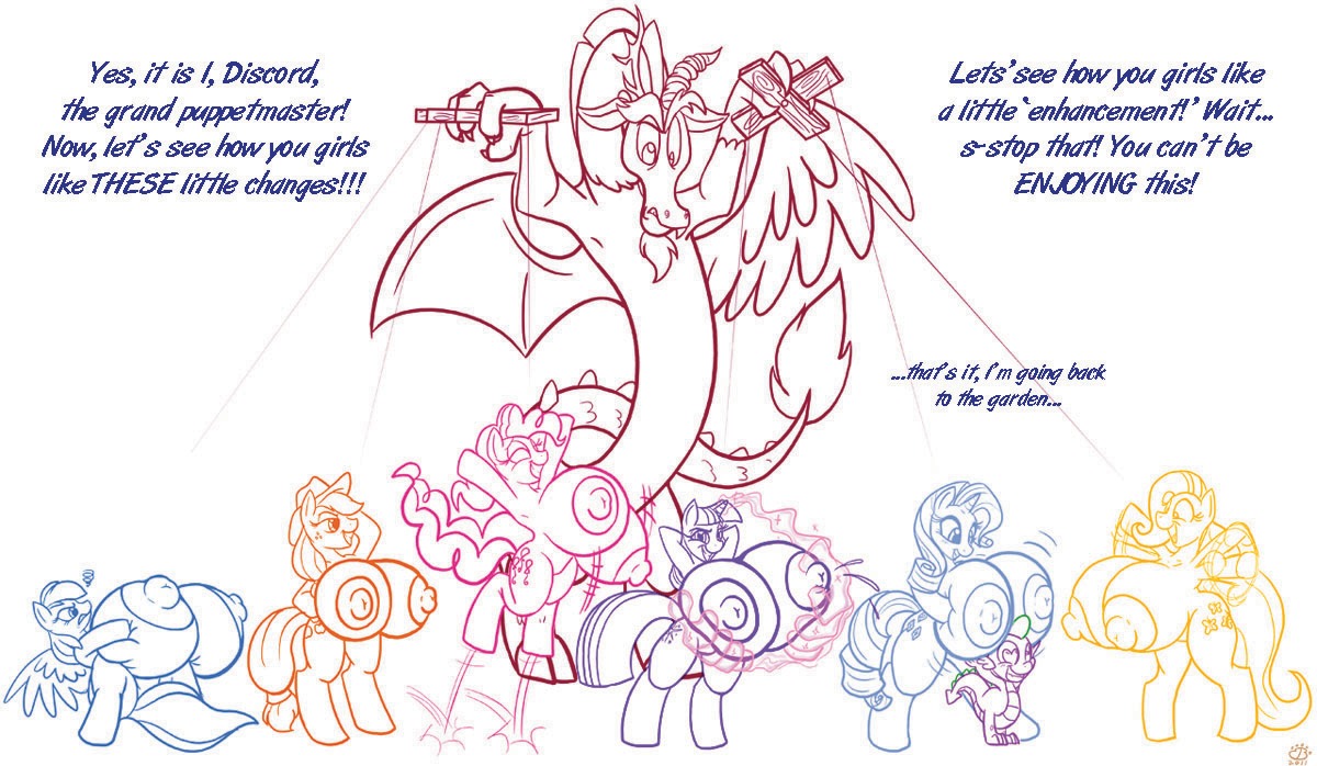 anthro applejack_(mlp) badgerben big_breasts breasts chimera discord_(mlp) draconequus dragon earth_pony equine female fluttershy_(mlp) friendship_is_magic horse huge_breasts male mane_six_(mlp) my_little_pony mythological_creature mythological_equine mythological_scalie mythology nipples pegasus pinkie_pie_(mlp) pony rainbow_dash_(mlp) rarity_(mlp) rule34 scalie smooth_skin spike_(mlp) twilight_sparkle_(mlp) unicorn