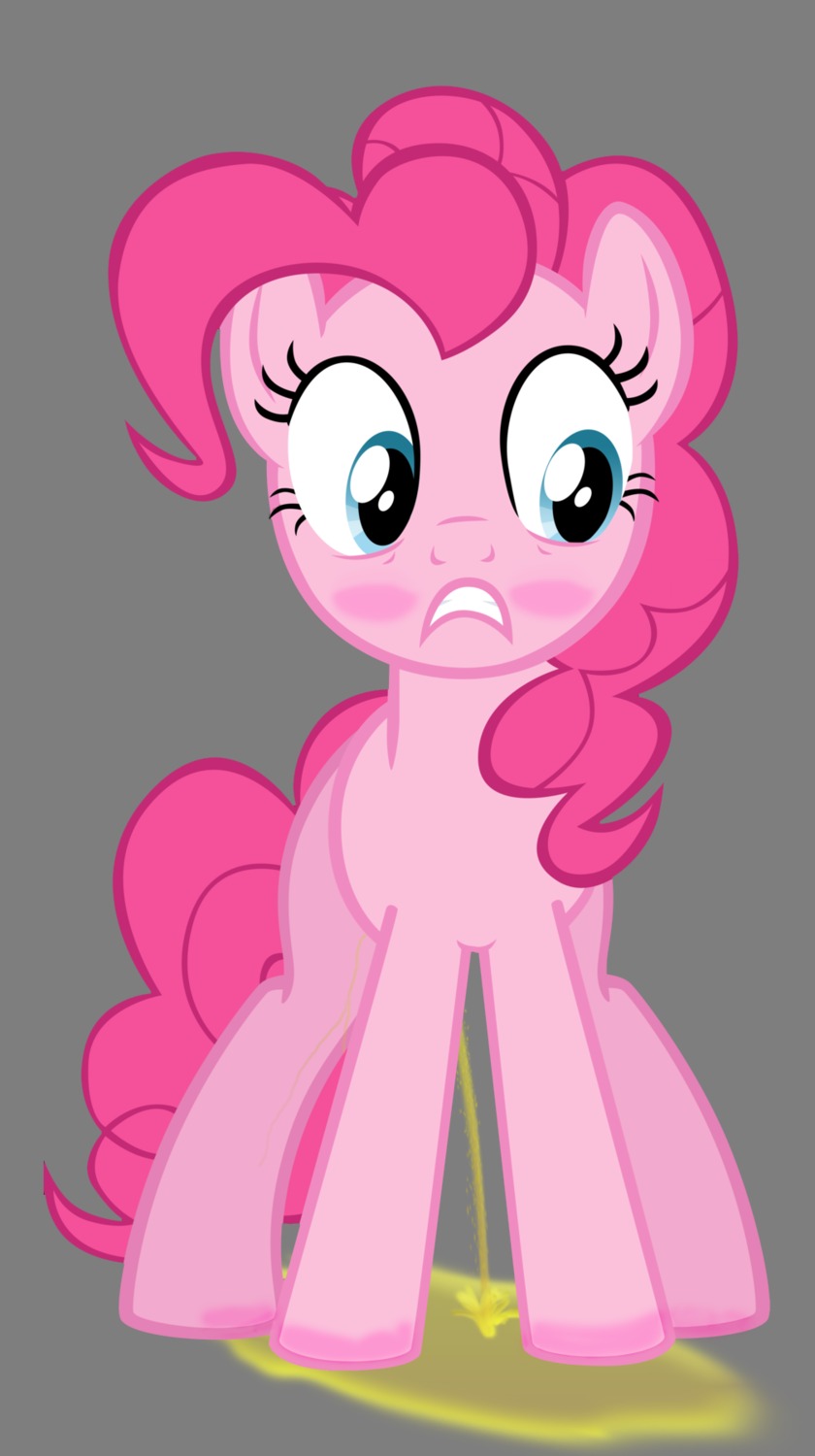 2012 accident alpha_channel blue_eyes blush bodily_fluids e621 earth_pony equid equine female female_peeing feral friendship_is_magic fur genital_fluids hair hasbro hi_res horse mammal my_little_pony peeing pink_body pink_fur pink_hair pinkie_pie_(mlp) pony quadruped solo tail unknown_artist urine urine_on_foot urine_on_ground urine_pool urine_stream