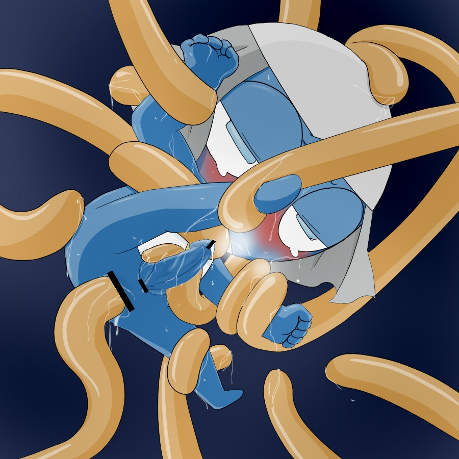 1:1 alien amphibian anal anal_penetration anthro blue_body blue_penis blush bodily_fluids censored cum dororo_(sgt._frog) e621 erection forced genital_fluids genitals grey_background half-closed_eyes keronian male narrowed_eyes penetration penis rape sex sgt._frog simple_background solo spread_legs spreading tears tentacle_rape tentacle_sex tentacles ひじうら＠ステルス能力発動中