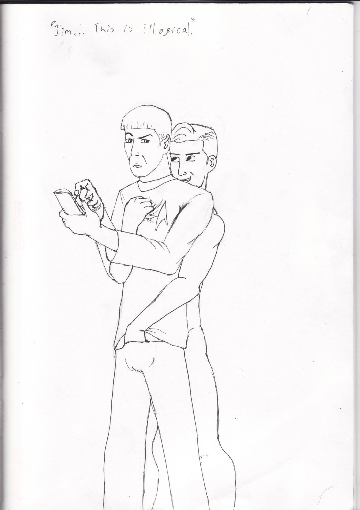 james_t._kirk male rule34 spock star_trek star_trek_the_original_series starfleet_uniform tagme vulcan_(species) yaoi