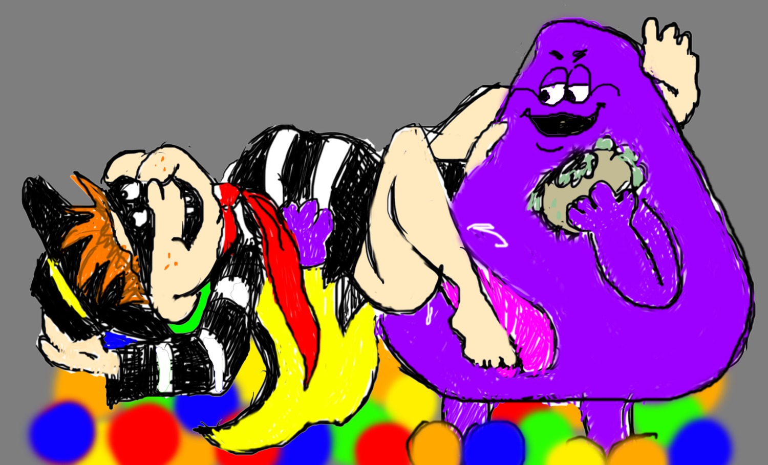 grimace hamburglar male mcdonald's rule34 tagme