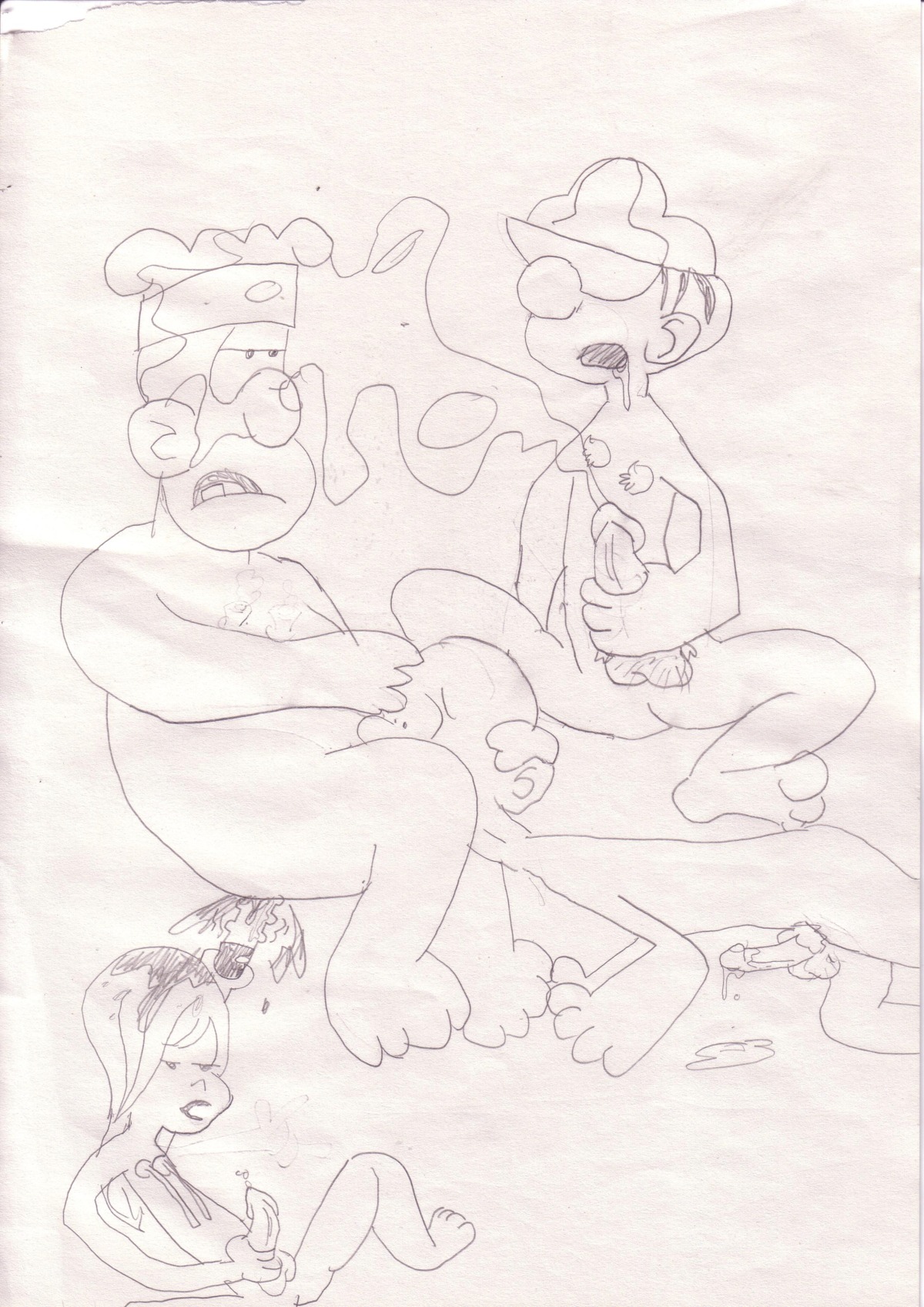 1girls 3boys anal_insertion anal_object_insertion anal_penetration beetle_bailey beetle_bailey_(character) bukkake cum_on_face cum_on_penis cum_puddle cumshot curved_cock dildo_in_ass drool_on_face erection eyes_covered fellatio female futanari gay general_halftrack hand_on_head handjob holding_dildo holding_penis intersex long_hair long_nipples male masturbation military_cap miss_buxley monochrome mouth_open nude orgasm_from_handjob orgy penis precum precum_drip precum_puddle rough_sketch rule34 sergeant_snorkel sex_toy spread_legs tagme