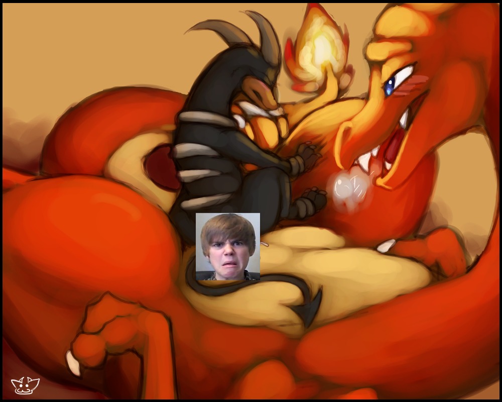 charizard female houndoom justin_bieber male mel_the_hybrid nintendo pokemon pokemon_(species) rule34 sex straight