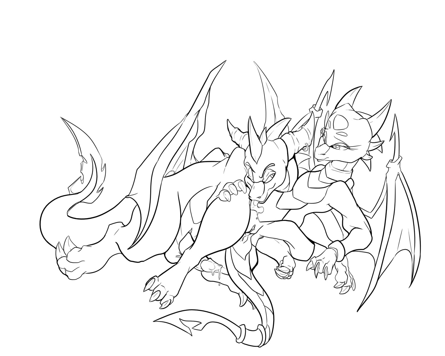 cynder dragon female feral feral_on_feral mel_the_hybrid mythological_creature mythological_scalie mythology rule34 scalie spyro spyro_the_dragon tagme tail