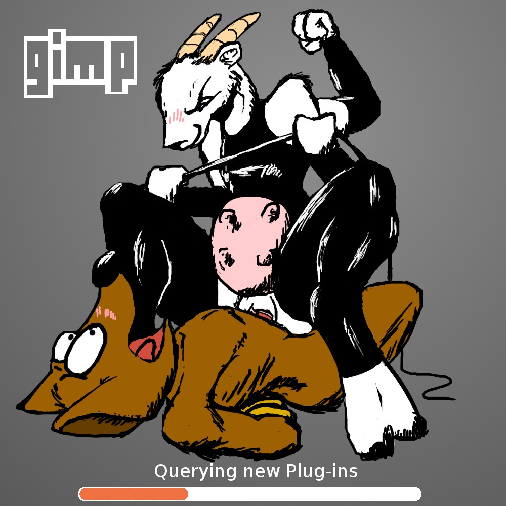 anthro blush female gegl gimp gnu_image_manipulation_program image_editor male mascot rule34 udders wilber