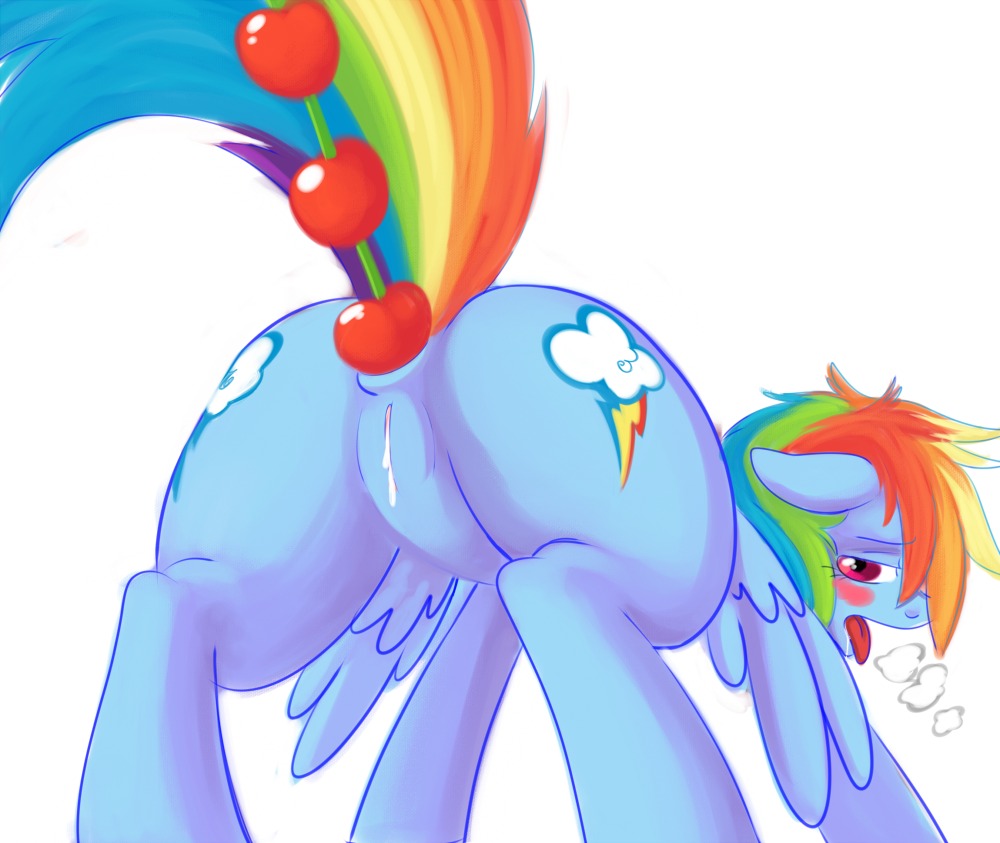 2012 anal anal_beads anal_penetration anus bigbuttponies blue_body blue_feathers blue_fur bodily_fluids butt cutie_mark drooling e621 equid equine feathered_wings feathers female feral friendship_is_magic fur genital_fluids genitals hair hasbro long_hair looking_back mammal multicolored_hair multicolored_tail my_little_pony mythological_creature mythological_equine mythology open_mouth orgasm pegasus penetration purple_eyes rainbow_dash_(mlp) rainbow_hair rainbow_tail saliva sex_toy solo spread_legs spreading tail tongue tongue_out vaginal_fluids vulva wings