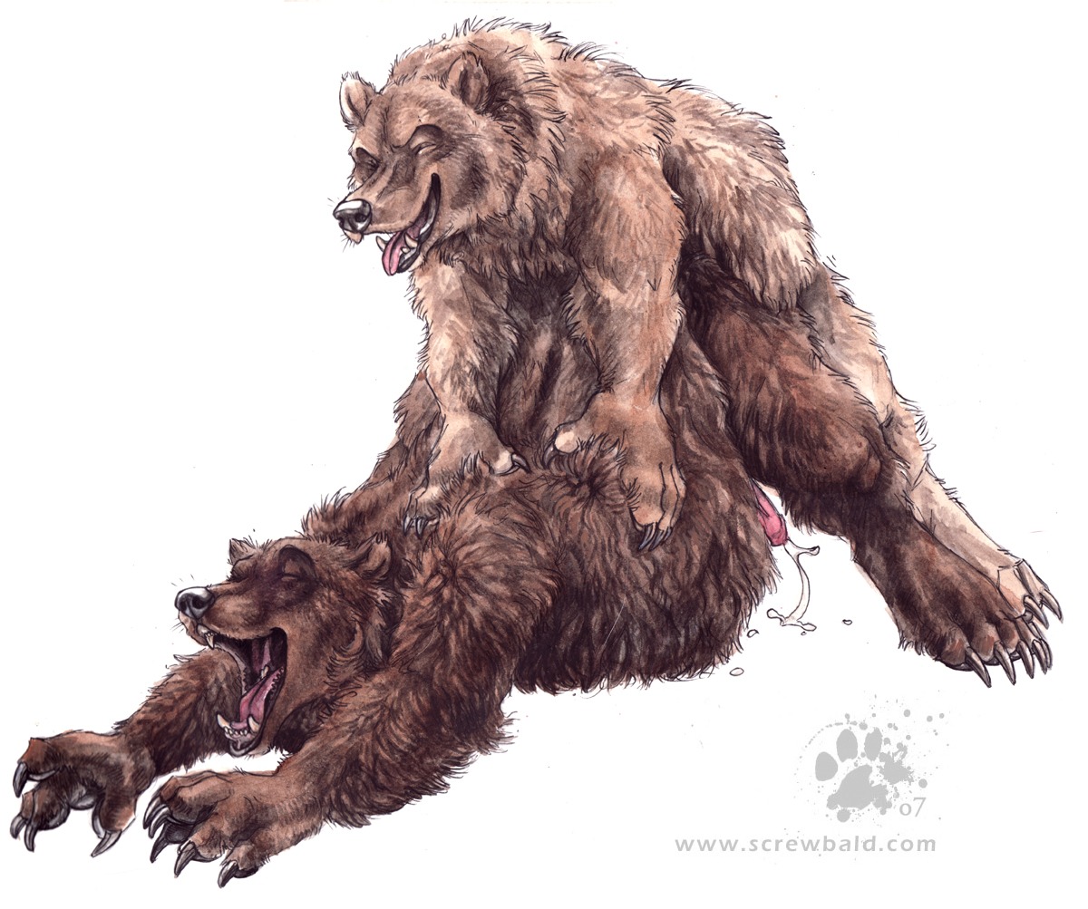 2007 all_fours anal anal_penetration anatomically_correct anatomically_correct_genitalia anatomically_correct_penis animal_genitalia animal_penis anthro bear blotch bodily_fluids brown_body brown_fur claws cum cum_while_penetrated cumshot doggystyle duo e621 ejaculation erection eyes_closed feet from_behind_position fur genital_fluids genitals half-closed_eyes hand_on_back hands-free hindpaw intraspecies looking_pleasured lying male male/male male_penetrated male_penetrating male_penetrating_male mammal narrowed_eyes nude on_front open_mouth orgasm orgasm_face pawpads paws penetration penis scratches_volume_1 sex simple_background tan_body tan_fur toe_claws tongue tongue_out traditional_media_(artwork) ursine_penis white_background