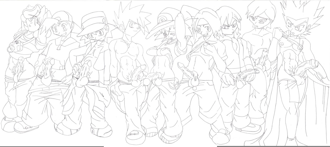 ash_ketchum drew_(pokemon) ethan_(pokemon) gary_oak gay hibiki_(pokemon) hiroshi_(pokemon) kenji_(pokemon) lance_(pokemon) male male_only ookido_shigeru paul_(pokemon) pokemon pubic_hair ritchie_(pokemon) rule34 satoshi_(pokemon) shinji_(pokemon) shuu_(pokemon) todd_snap tooru_(pokemon) tracey_sketchit wataru_(pokemon) yaoi