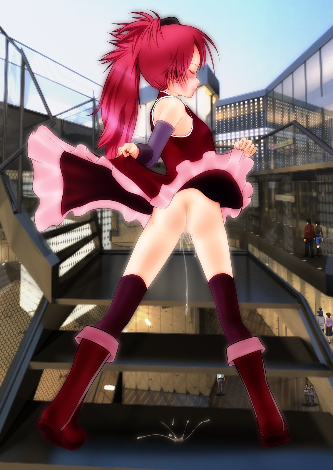 1girls female mahou_shoujo_madoka_magica rule34 sakura_kyouko solo_focus tagme