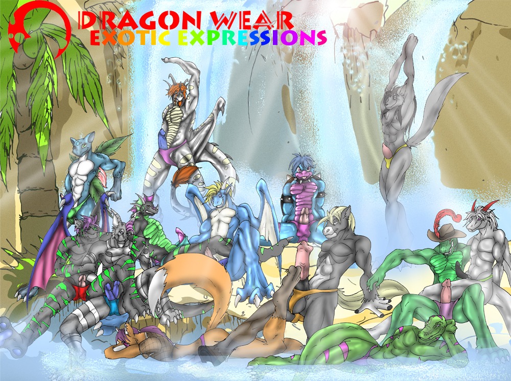 2_penises alligator alligatorid animal_genitalia animal_penis anthro canid canine canis clothed clothing crocodilian crome crossdressing digital_media_(artwork) dragon e621 english_text equid equine equine_genitalia equine_penis erection femboy fox genitals group hat headgear headwear horse male male/male mammal membrane_(anatomy) membranous_wings multi_genitalia multi_penis mythological_creature mythological_scalie mythology penis penis_poking_out randomdragon reptile scalie tail text thong underwear water waterfall wings wolf