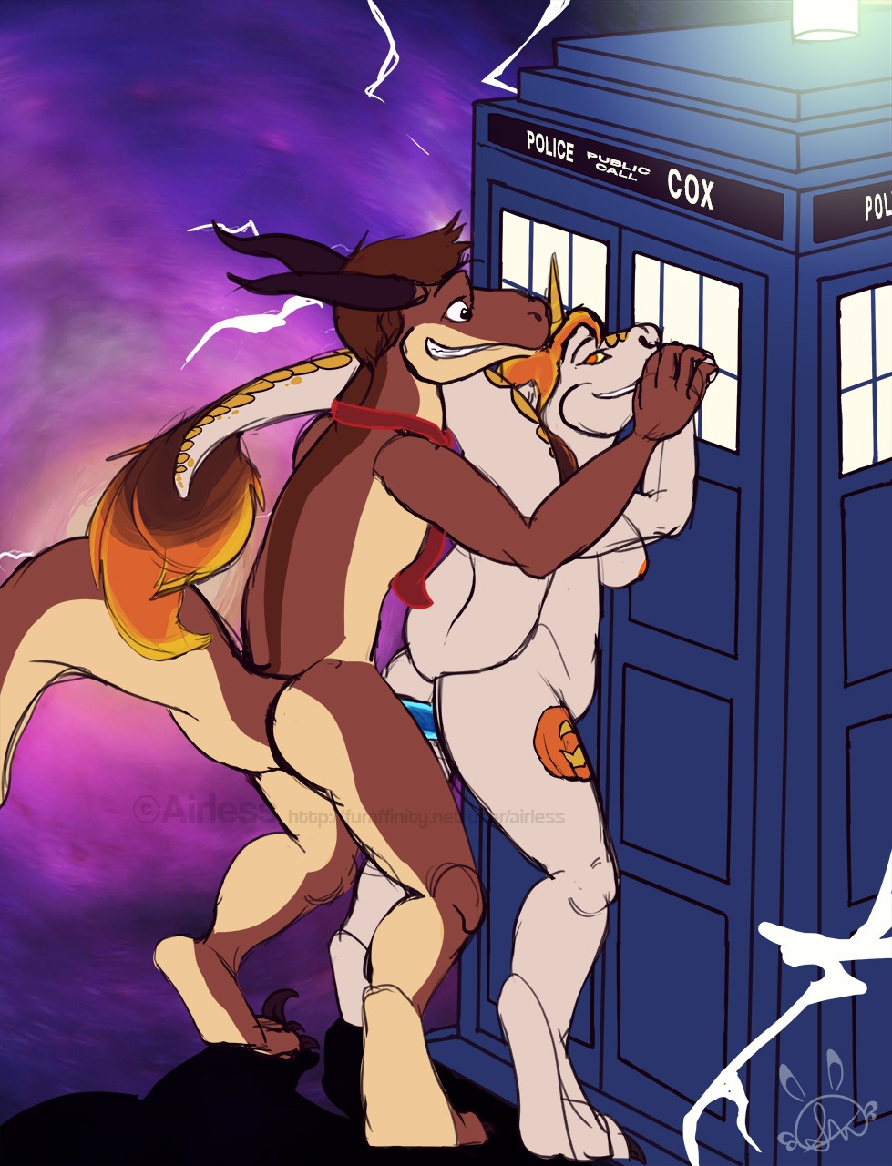 2013 against_surface against_wall airless anthro british_broadcasting_corporation claws doctor_who dragon duo e621 erection female female_penetrated from_behind_position genitals glowing glowing_genitalia glowing_penis hi_res horn male male/female male_penetrating male_penetrating_female mythological_creature mythological_scalie mythology nude penetration penis pinned scales scalie sex tail tardis time_vortex vaginal vulva