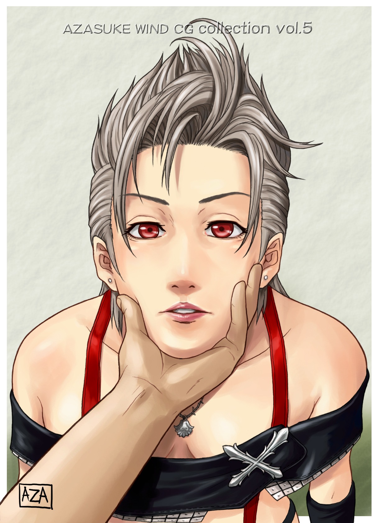 1girls 2d azasuke female final_fantasy final_fantasy_x-2 highres paine red_eyes rule34