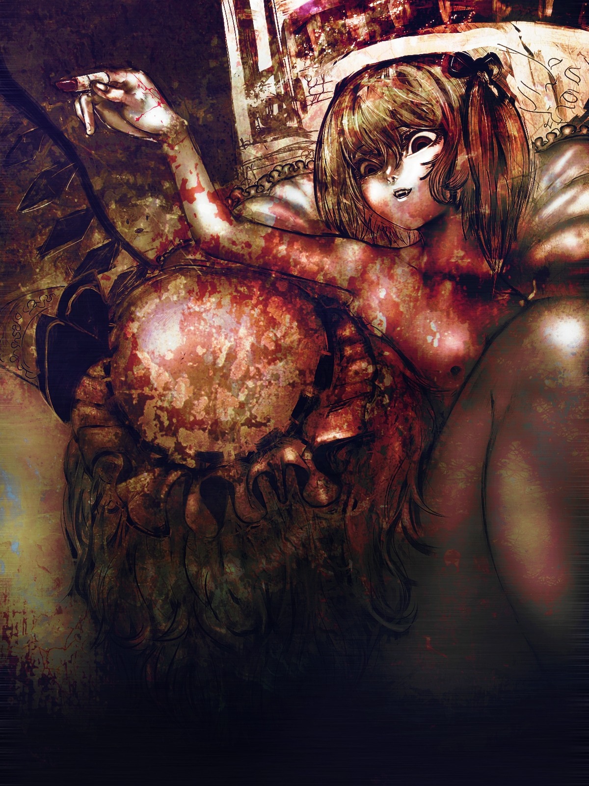 cong1991 female flandre_scarlet remilia_scarlet rule34 tagme touhou