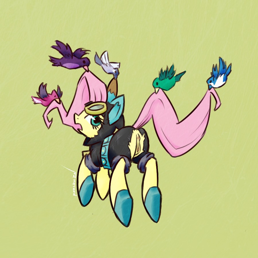 1:1 2012 anus blue_body blue_feathers butt e621 equid equine eyewear feathered_wings feathers female feral fluttershy_(mlp) flying friendship_is_magic genitals glasses green_body green_feathers hair hasbro horse looking_back mammal mane my_little_pony pink_hair ponchuzn pony purple_body purple_feathers quadruped red_body red_feathers signature simple_background solo tail vulva white_body white_feathers wings