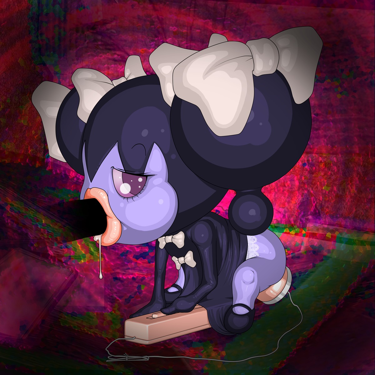 female gothorita oral_sex pokemon rule34 sex_toy shiny_gothorita shiny_pokemon tagme