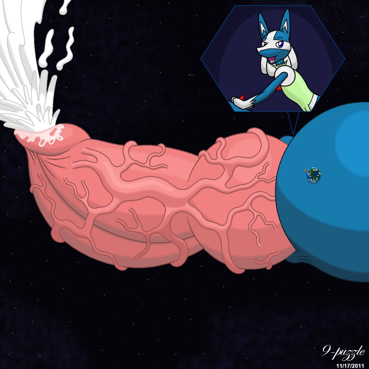 2011 9-puzzle astronomical_hyper balls big_balls big_penis color cum cumshot earth excessive_cum feral furry gardevoir genital_growth growth huge_balls huge_cock hybrid hyper hyper_balls hyper_penis knot lucardevoir lucario macro_balls macro_genitalia macro_penis male male_only moon nintendo penis penis_growth planet pok&eacute;mon_(species) pokemon pokemon_(species) rule34 solo thick_penis vein veiny_penis