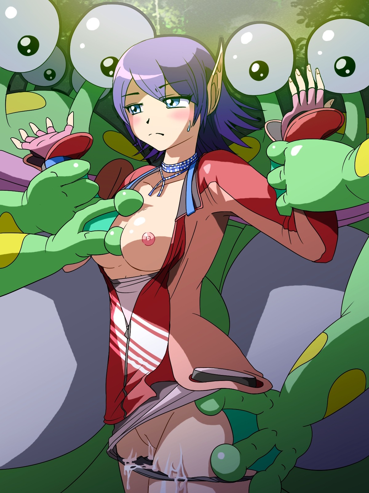 female karen_erra phantasy_star purple_hair rule34 sega tagme