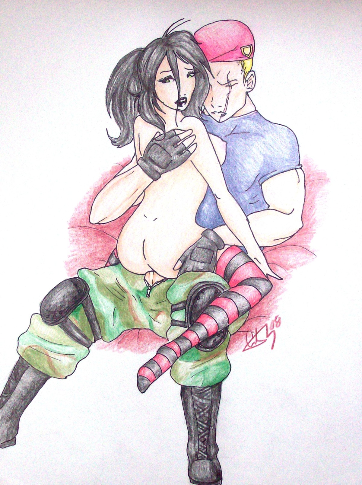 1girls female jack_krauser male resident_evil rule34 sex tagme