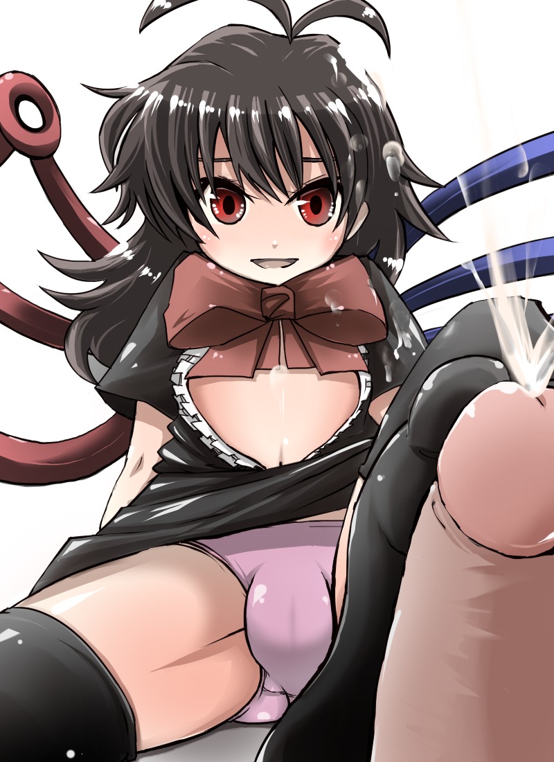 artist_request cum feet female footjob legwear male nue_houjuu panties penis rule34 source_request stockings thighhighs touhou underwear wings