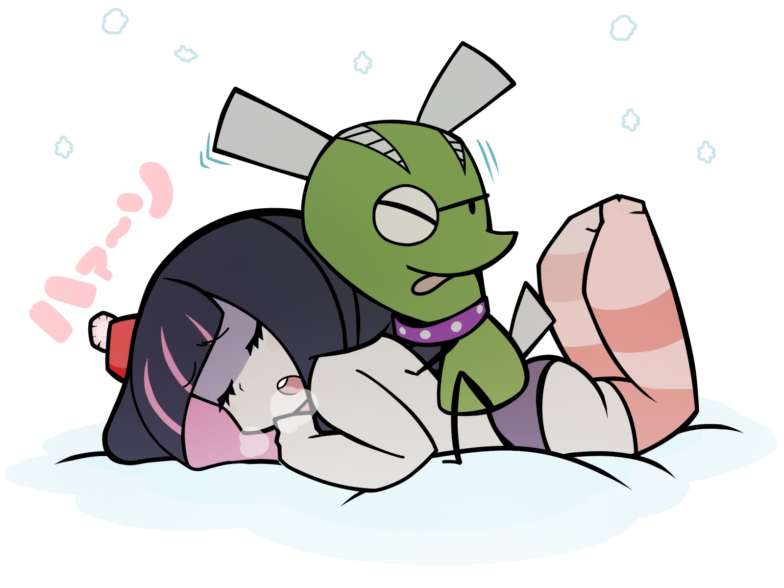 accurate_art_style chuck_(psg) female panty_&amp;_stocking_with_garterbelt rule34 sleeping stocking_anarchy thighhighs