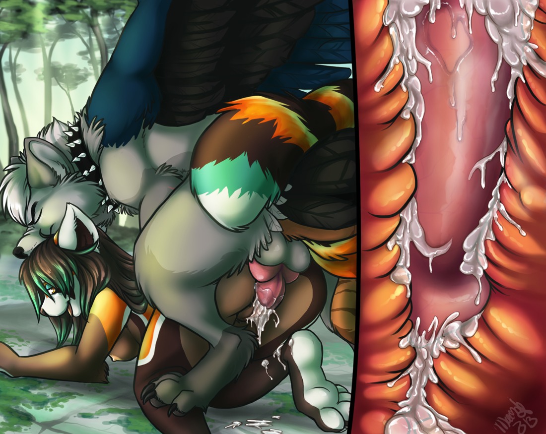 2013 4_toes ailurid all_fours animal_genitalia animal_penis anthro avian backsack balls bodily_fluids breasts canid canine canine_genitalia canine_penis claws collar countershade_border countershade_feet countershading cum cum_in_vagina cum_inside curling_toes cutaway doggystyle duo e621 erection eyes_closed feathered_wings feathers feet female female_penetrated from_behind_position genital_fluids genitals hybrid internal knot machati-sama male male/female male_penetrating male_penetrating_female mammal nude outside penetration penile penile_penetration penis penis_in_vagina plantigrade red_panda rexamon sex soles spiked_collar spikes toes vaginal vaginal_penetration vega_(artica) vulva wings