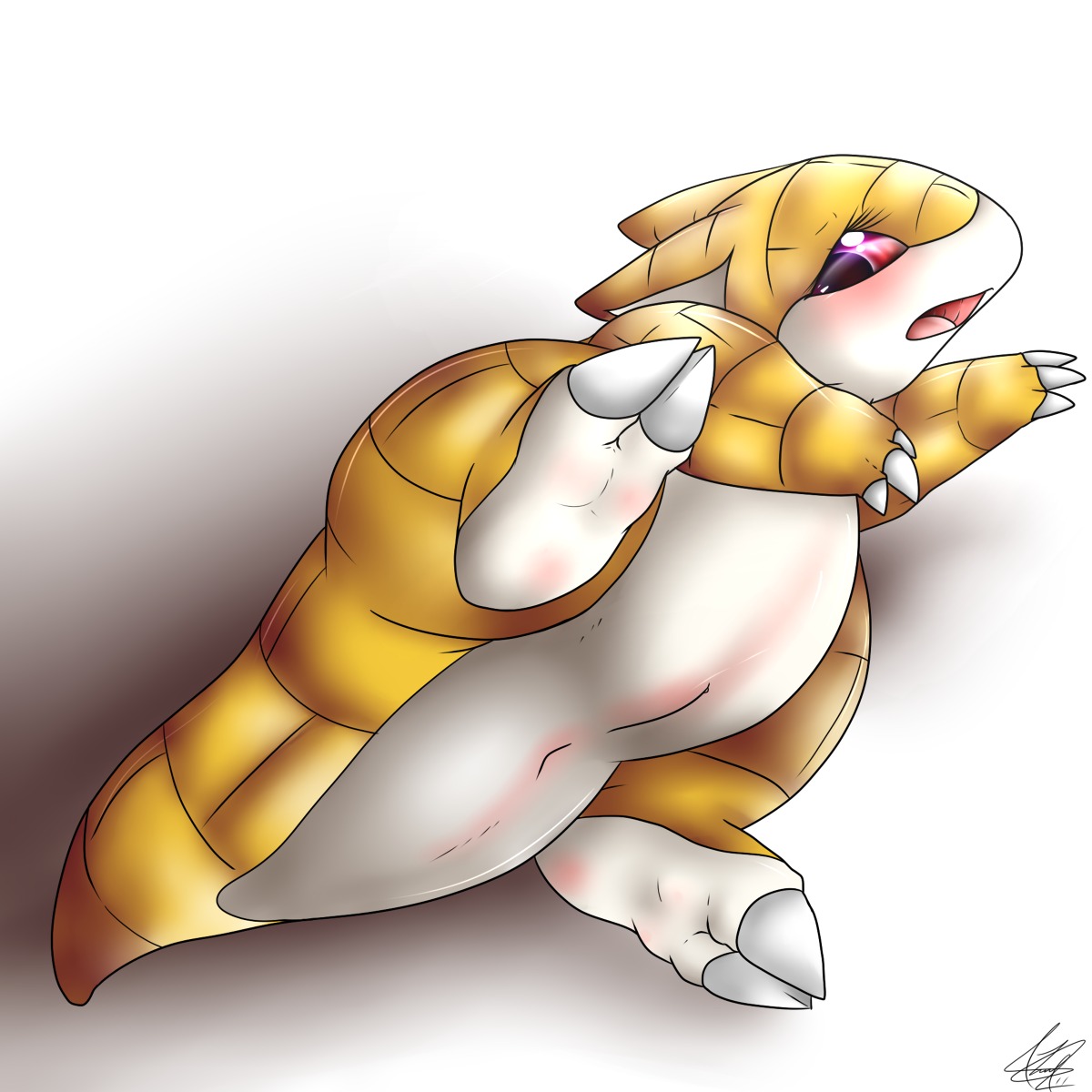 colored female female_only nintendo nudity pok&eacute;mon_(species) pokemon pokemon_(species) pussy rule34 sandshrew solo vulva
