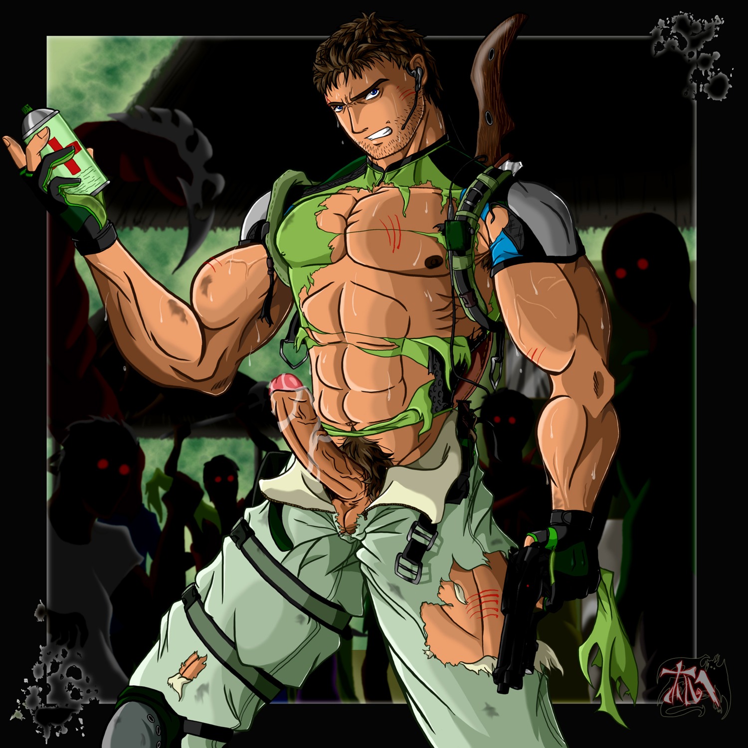 chris_redfield human male male_only resident_evil resident_evil_5 rule34 tagme