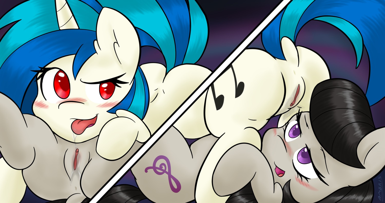 2014 69_position absurd_res ambris black_hair blue_hair blush bodily_fluids cunnilingus cutie_mark duo e621 earth_pony equid equine female female/female feral friendship_is_magic fur genital_fluids genitals grey_body grey_fur hair hasbro hi_res horn horse mammal multicolored_hair my_little_pony mythological_creature mythological_equine mythology octavia_(mlp) open_mouth oral pony purple_eyes red_eyes sex tongue tongue_out two_tone_hair unicorn vaginal vaginal_fluids vinyl_scratch_(mlp) vulva white_body white_fur