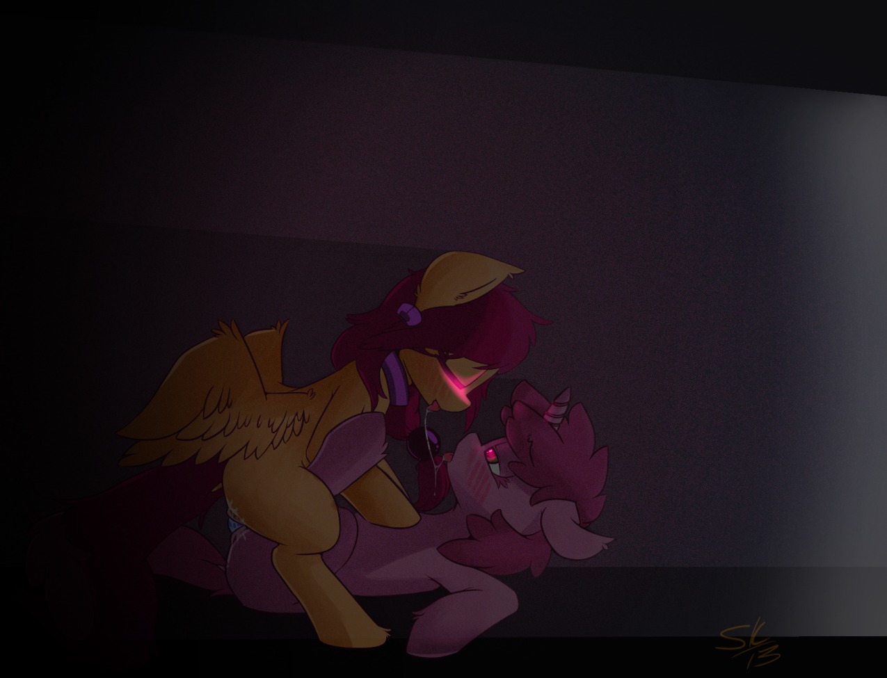 2013 berry_pinch_(mlp) blush bodily_fluids dildo double_dildo duo e621 equid equine feathered_wings feathers female female/female feral friendship_is_magic fur genital_fluids genitals hair hasbro horn mammal my_little_pony mythological_creature mythological_equine mythology orange_body orange_feathers orange_fur pegasus penetration pink_body pink_fur purple_hair saliva saliva_string scootaloo_(mlp) sex_toy shenanigasms unicorn vaginal vaginal_fluids vulva wings young young_feral