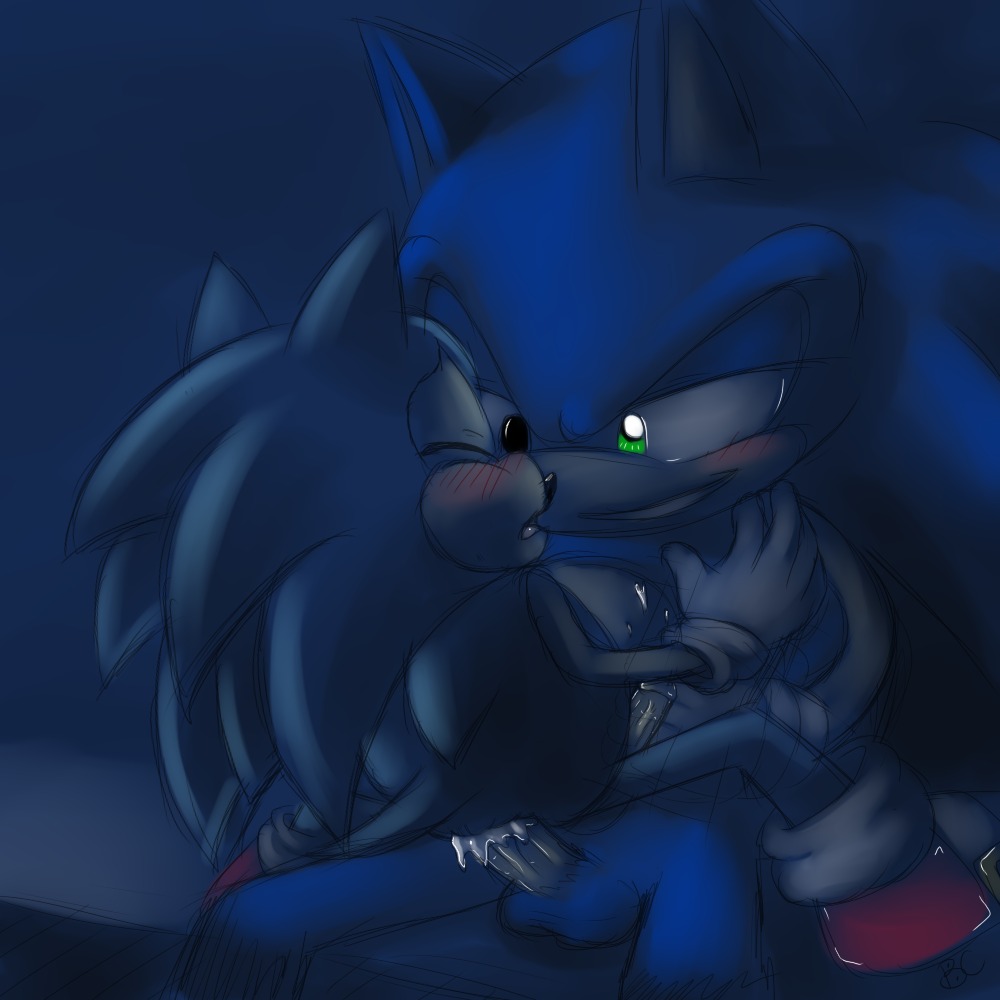 1:1 anal anal_penetration anthro balls blue_body blue_fur bluechika blush bodily_fluids classic_sonic classic_sonic_(universe) clothing cum cum_in_ass cum_inside digital_media_(artwork) duo e621 erection eulipotyphlan european_hedgehog eyes_closed footwear from_front_position fur genital_fluids genitals gloves green_body green_eyes green_fur handwear hedgehog male male/male male_on_bottom male_on_top male_penetrated male_penetrating male_penetrating_male mammal mastery_position on_bottom on_top penetration penis sega selfcest sex shoes sitting smile sonic_the_hedgehog sonic_the_hedgehog_(series) square_crossover straddling